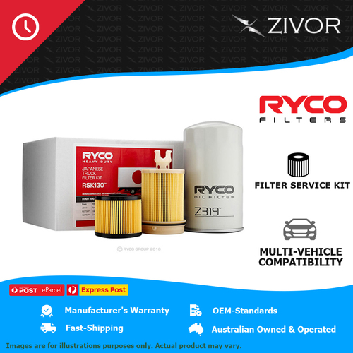 New RYCO Filter Service Kit For HINO 300 SERIES XJC710R 920 5.1L J05E UH RSK130