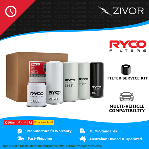 New RYCO Filter Service Kit For VOLVO BUS/TRUCK FH16 16.1L D16G RSK144