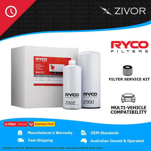 New RYCO Truck Filter Service Kit For KENWORTH T600 14.0L N14 RSK151