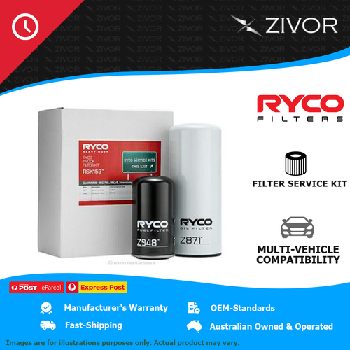 New RYCO Heavy Duty Filter Service Kit For KENWORTH K200 14.9L ISX SCR e5 RSK153