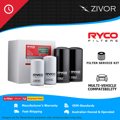 New RYCO Filter Service Kit For KENWORTH T900 14.0L Series 60-14.0L RSK170