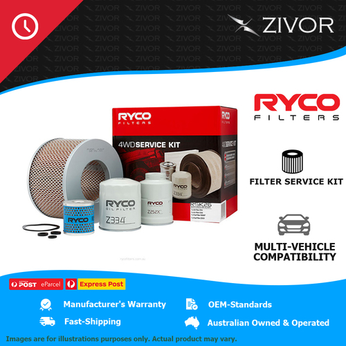 New RYCO 4WD Filter Service Kit For TOYOTA LANDCRUISER HZJ79R 4.2L 1HZ RSK26