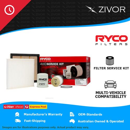 New RYCO 4WD Filter Service Kit For ISUZU D-MAX TF II 3.0L 4JJ1-TC RSK28C