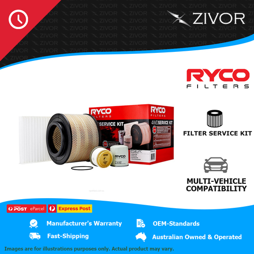 New RYCO 4WD Filter Service Kit For TOYOTA HILUX KUN26R 3.0L 1KD-FTV RSK2C
