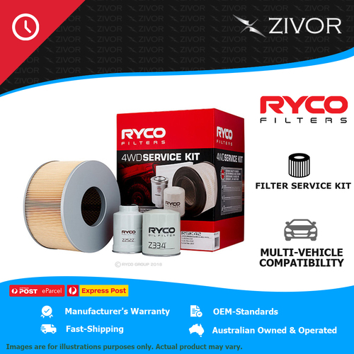 RYCO 4WD Filter Service Kit For TOYOTA LANDCRUISER HDJ101 (GREY IMPORT) RSK42