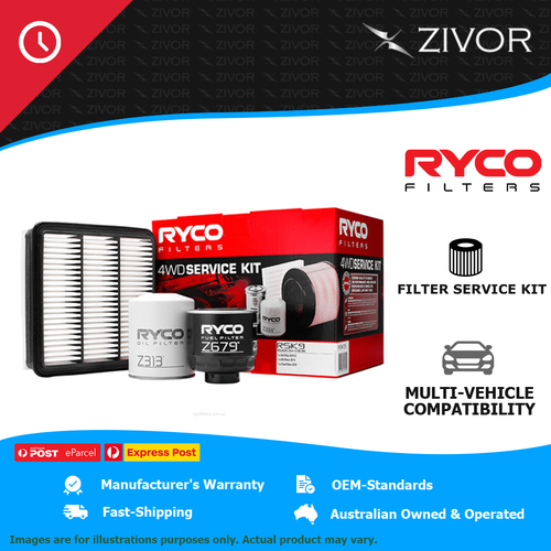 New RYCO 4WD Filter Service Kit For MITSUBISHI CHALLENGER PC 2.5L 4D56 RSK9