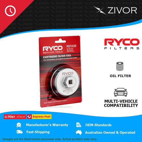 New RYCO Cartridge Oil Filter Tool For TOYOTA COROLLA ZRE172R 1.8L 2ZR-FE RST205