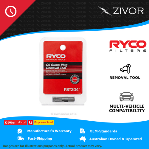 New RYCO Oil Sump Plug Removal Special Tool 1 Year Warranty RST304