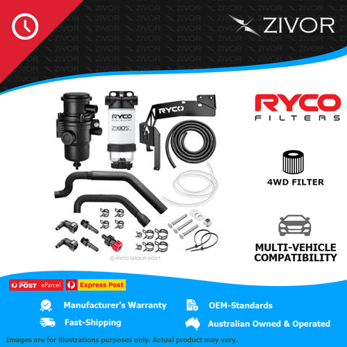 New RYCO 4WD Filtration Upgrade For TOYOTA HILUX KUN16R 3.0L 1KD-FTV X100R
