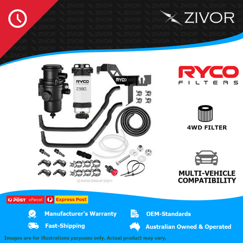 RYCO 4WD Filtration Upgrade For FORD RANGER PX II 3.2L Duratorq TDCi P5AT X101R