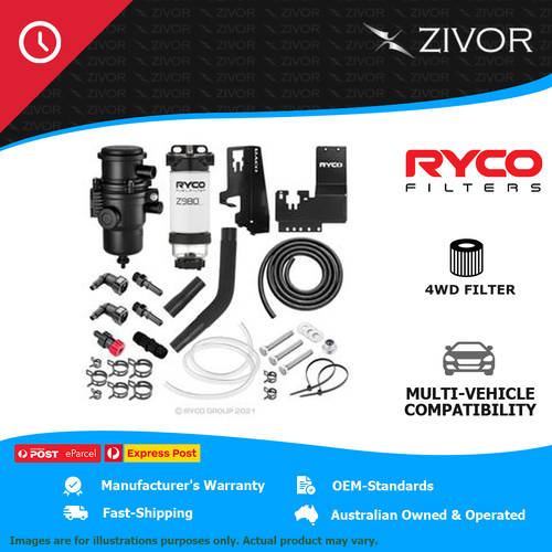 New RYCO 4WD Filtration Upgrade For TOYOTA HILUX GUN136R 2.8L 1GD-FTV X102R