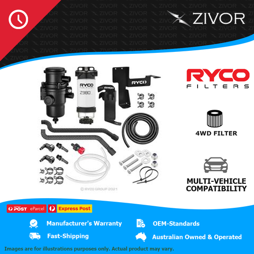 New RYCO 4WD Filtration Upgrade For TOYOTA LANDCRUISER PRADO KDJ150R X103R