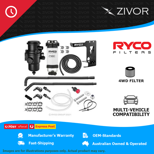 New RYCO 4WD Filtration Upgrade For TOYOTA LANDCRUISER VDJ78R 4.5L 1VD-FTV X106R