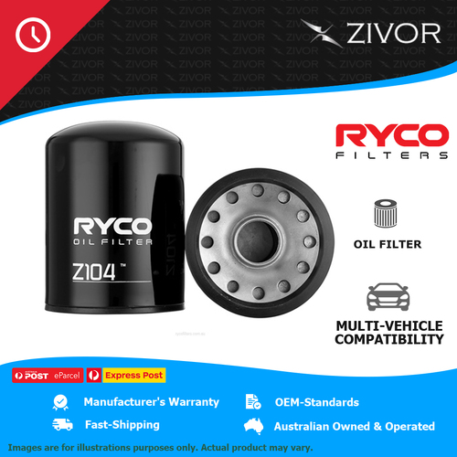 New RYCO Oil Filter Spin On 1.35kg lubrication system Longer Life - Quality Z104