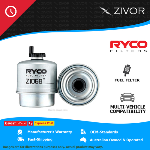 New RYCO Heavy Duty Fuel Filter For ISUZU ELF KT26 3.3L 4BC2 Z1068