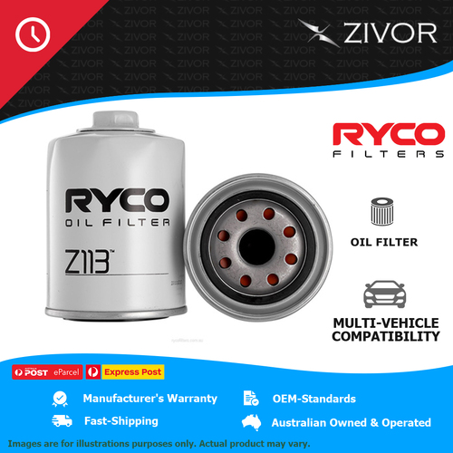 New RYCO Oil Filter Spin On For ROLLS ROYCE SILVER SPIRIT V8 Z113