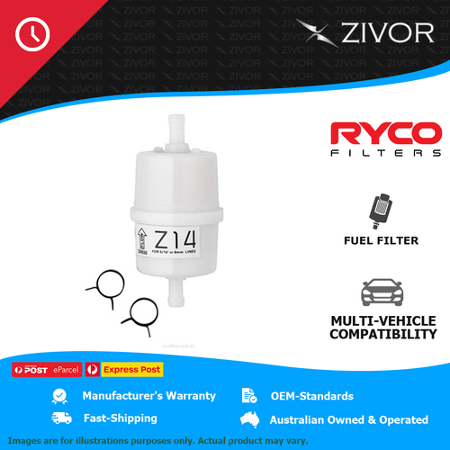 New RYCO Fuel Filter For HOLDEN EARLY HOLDEN HT 5.0L 307 cu.in Chev Z14