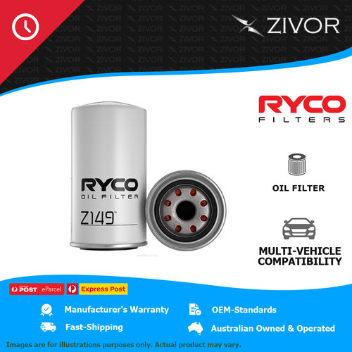 New RYCO Oil Filter Spin On For NISSAN PATROL 160 MQ/MK 3.3L SD33T Z149