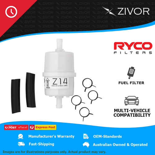 New RYCO Fuel Filter In-Line .1kg original manufacturer standard Z14K