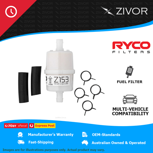 New RYCO Original Manufacture Fuel Filter In-Line For SAAB 99 2.0L B204 Z153K