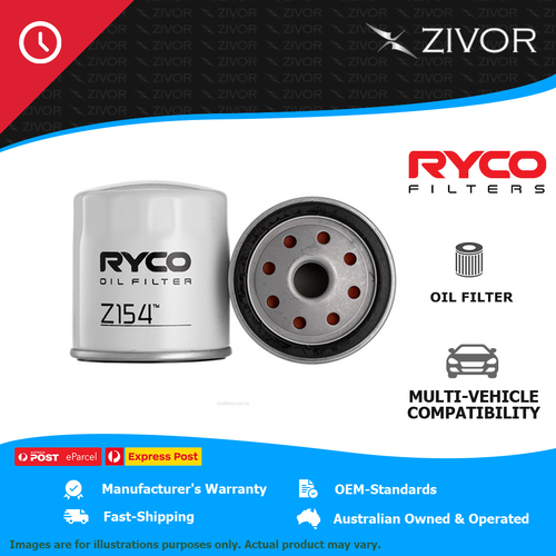 New RYCO Oil Filter Spin On For HOLDEN BARINA TK 1.6L F16D3 Z154