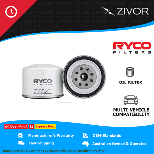 New RYCO Oil Filter Spin On For FORD COURIER B2200 2.2L S2 Z155X