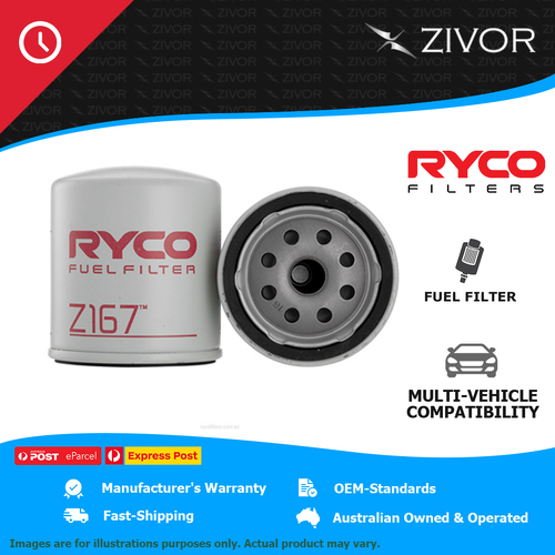 New RYCO Fuel Filter Spin On For VOLVO CONSTRUCTION L35B PRO 3.6L D3.6D Z167