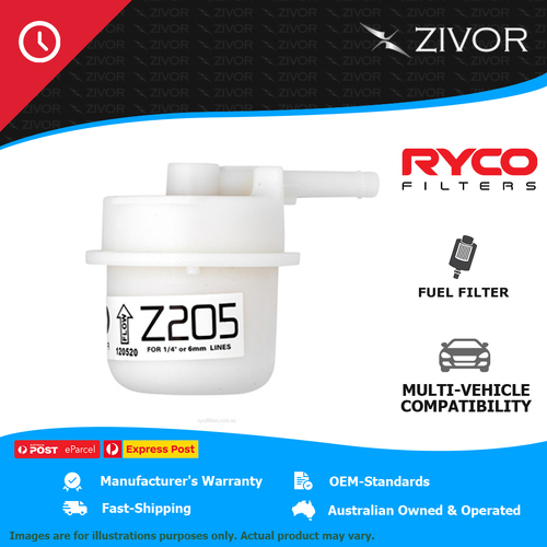 New RYCO Fuel Filter In-Line For TOYOTA HILUX YN57R 2.0L 3Y-C Z205