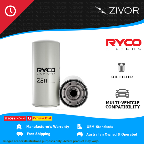 New RYCO Oil Filter Spin On For SCANIA BUS K270UA 8.9L DC9 Z211