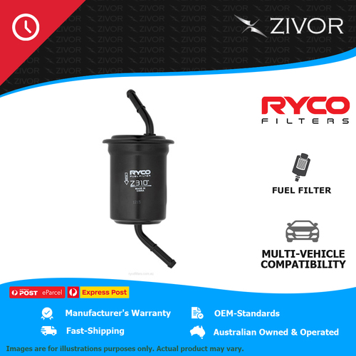 New RYCO Fuel Filter In-Line For FORD LASER KH 1.8L BP-ZE Z310