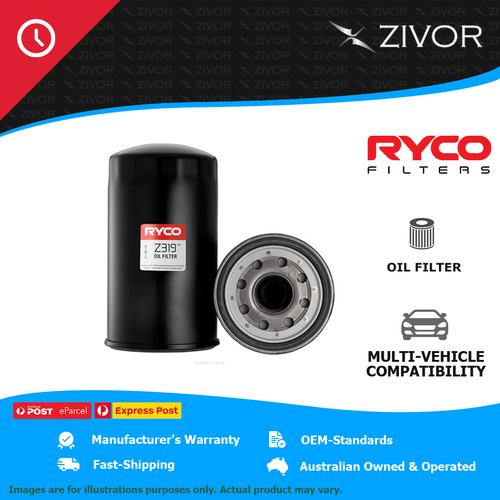 New RYCO Oil Filter Spin On For HINO 500, RANGER FF 19# 6.5L H06CT Z319