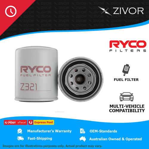New RYCO Fuel Filter Spin On For HINO 500, RANGER HAWK FD 162R 6.0L W06E Z321
