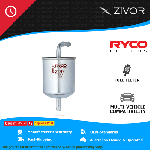 RYCO Fuel Filter In-Line For NISSAN SKYLINE R33 (GREY IMPORT) 2.5L RB25DET Z387