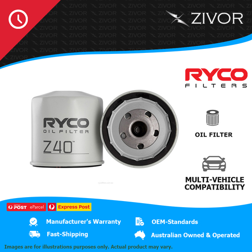 New RYCO Oil Filter Spin On For HOLDEN EARLY HOLDEN HG MONARO Z40