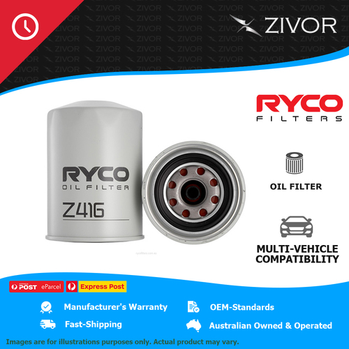 New RYCO Oil Filter Spin On For NISSAN PATROL Y61 GU 4.2L TD42 Z416