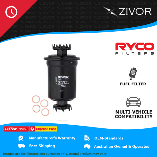 New RYCO Fuel Filter In-Line For MITSUBISHI PAJERO NH 3.0L 6G72 Z440
