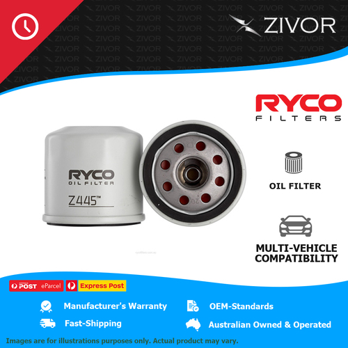 New RYCO Oil Filter Spin On For MITSUBISHI OUTLANDER ZF 2.4L 4G69 Z445