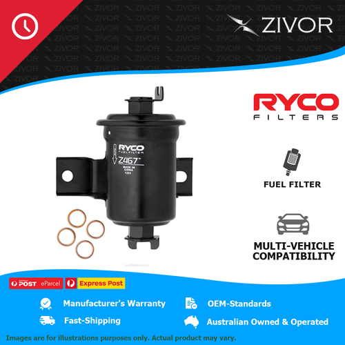 New RYCO Fuel Filter In-Line For TOYOTA LANDCRUISER FZJ75R 4.5L 1FZ-FE Z467