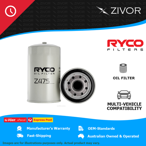New RYCO Oil Filter Spin On For ISUZU F SERIES FSS33 8.2L 6HH1 Z475