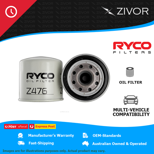 New RYCO Oil Filter Spin On For ISUZU N SERIES NQR450 4.8L 4HE1-XN/XS Z476
