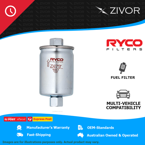 RYCO Fuel Filter In-Line For LAND ROVER DISCOVERY 1 3.9L Rover V8 35D 37D Z479