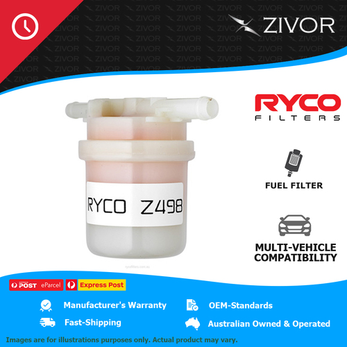 New RYCO Fuel Filter In-Line For TOYOTA HIACE RZH125R 2.4L 2RZ Z498