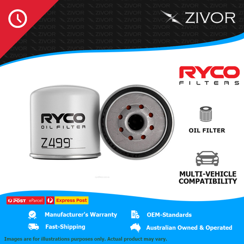 New RYCO Oil Filter Spin On For FORD TRANSIT VE-VF-VG 2.5L 4DA Z499
