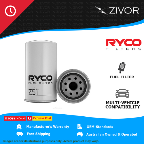 New RYCO Fuel Filter Spin On For NISSAN UD CD53 17.0L RF8 Z51