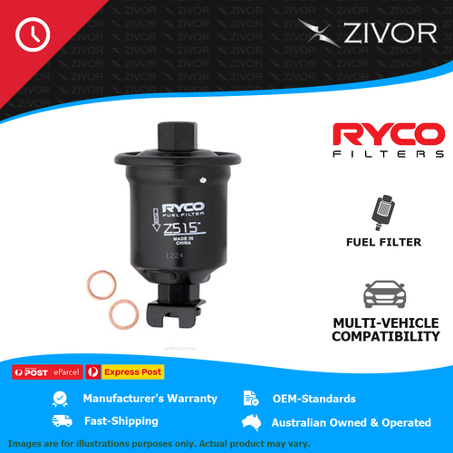 RYCO Fuel Filter In-Line For MITSUBISHI LANCER EVOLUTION EVO 7 (CT9A) CT9A Z515