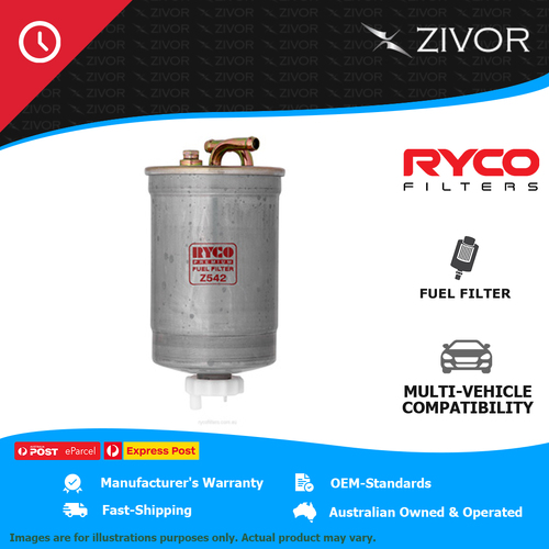 RYCO Fuel Filter In-Line For LAND ROVER FREELANDER L314 TD4 2.0L 204D3 M47R Z542