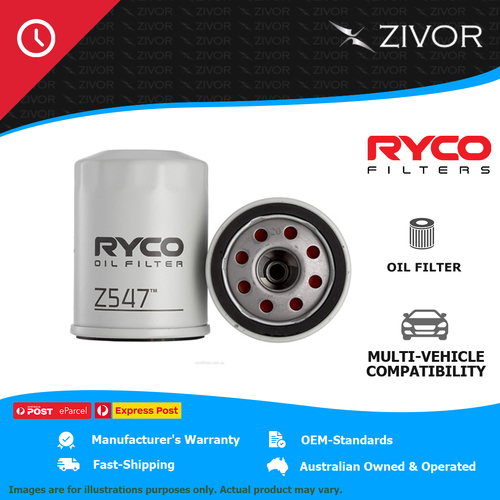 New RYCO Oil Filter Spin On For HONDA LEGEND KB 3.7L J37A2 Z547