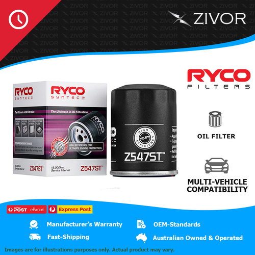 New RYCO Syntec Oil Filter Spin On For NISSAN PATHFINDER R51 4.0L VQ40DE Z547ST