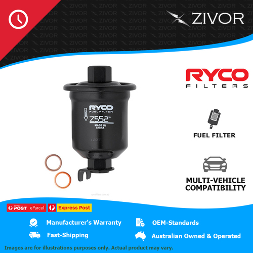 New RYCO Fuel Filter In-Line For TOYOTA HILUX VZN167R 3.4L 5VZ-FE Z552