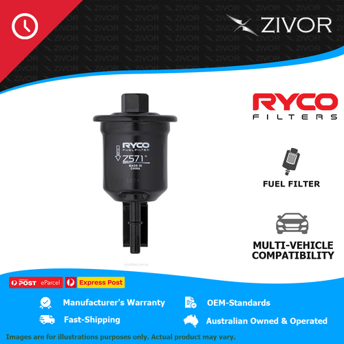 New RYCO Fuel Filter In-Line For TOYOTA HILUX RZN154R 2.7L 3RZ-FE Z571